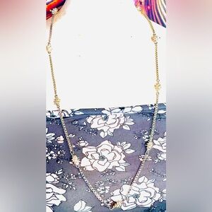 Vintage Goldish Silver Nugget Chain Necklace